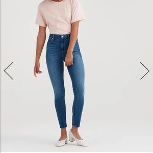 7 For All Mankind High Waist Ankle Skinny Jeans